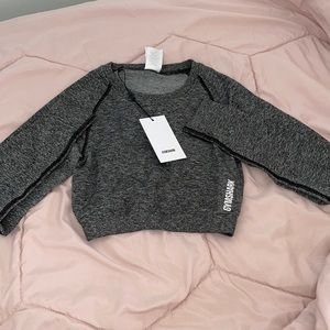 Brand New Gymshark Grey Crop Top